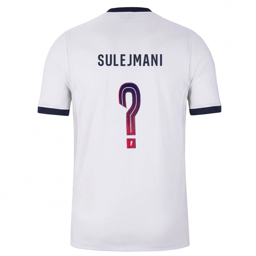 Danxen Criança Camisola Lora Sulejmani #0 Branco Preto Vermelho Alternativa 2026/27 Camisa Brasil