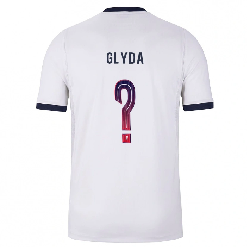 Danxen Criança Camisola Lilou Glyda #0 Branco Preto Vermelho Alternativa 2026/27 Camisa Brasil