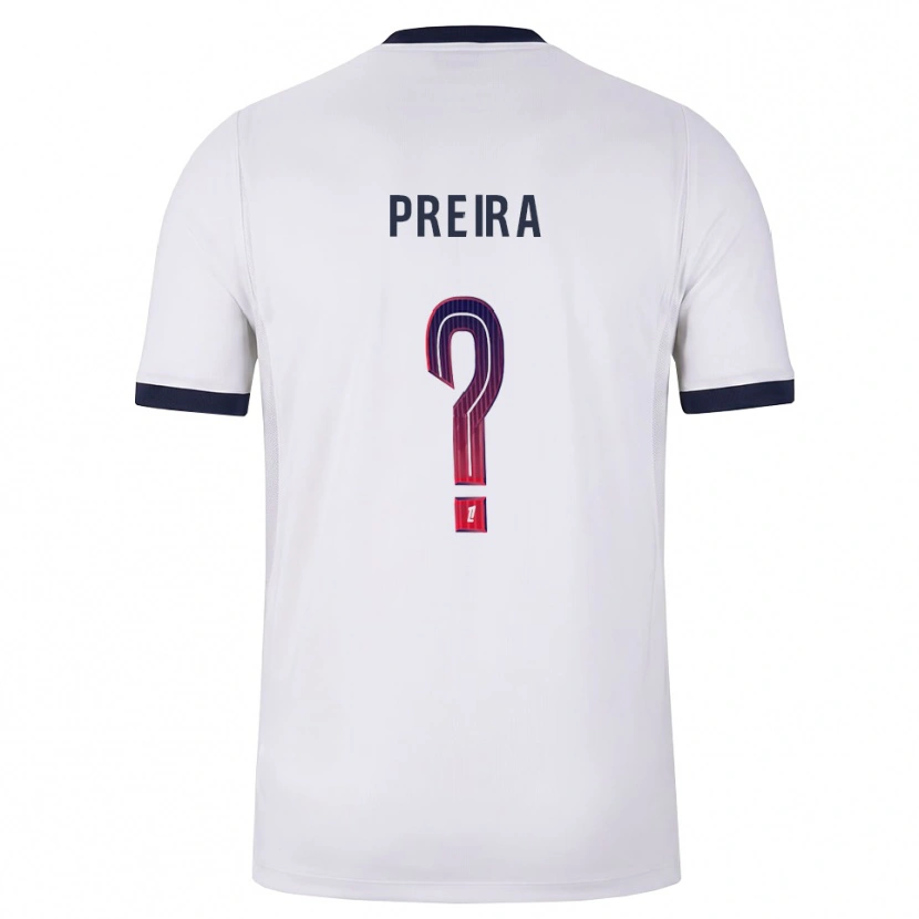 Danxen Criança Camisola Bruno Preira #0 Branco Preto Vermelho Alternativa 2026/27 Camisa Brasil