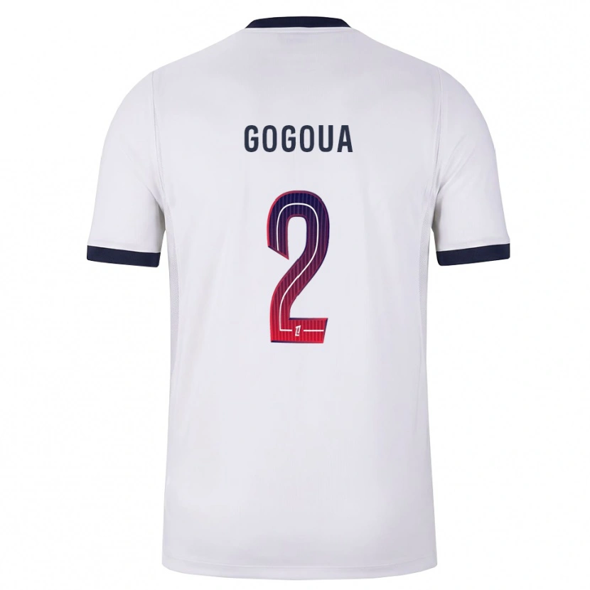 Danxen Criança Camisola Valentin Gogoua #2 Branco Preto Vermelho Alternativa 2026/27 Camisa Brasil