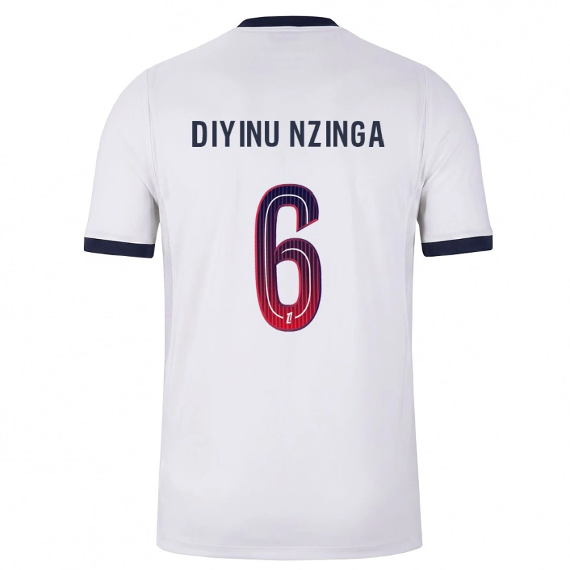 Danxen Criança Camisola Vainqueur Nzinga #6 Branco Preto Vermelho Alternativa 2026/27 Camisa Brasil