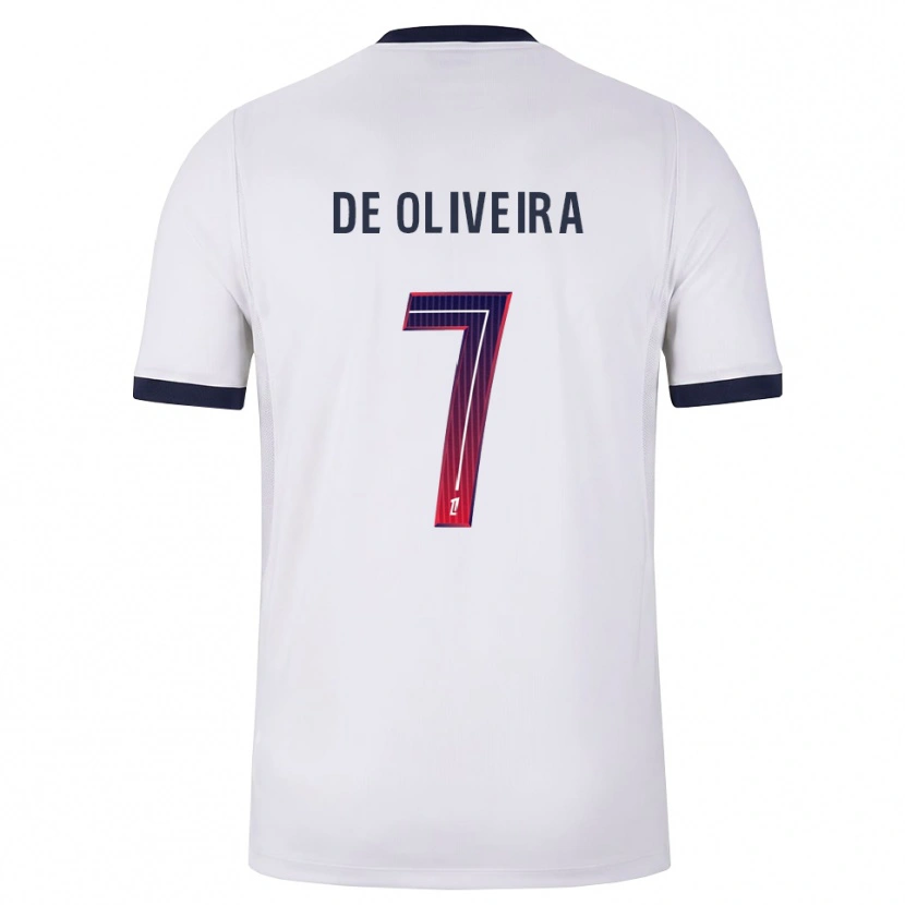 Danxen Criança Camisola Mathieu De Oliveira #7 Branco Preto Vermelho Alternativa 2026/27 Camisa Brasil