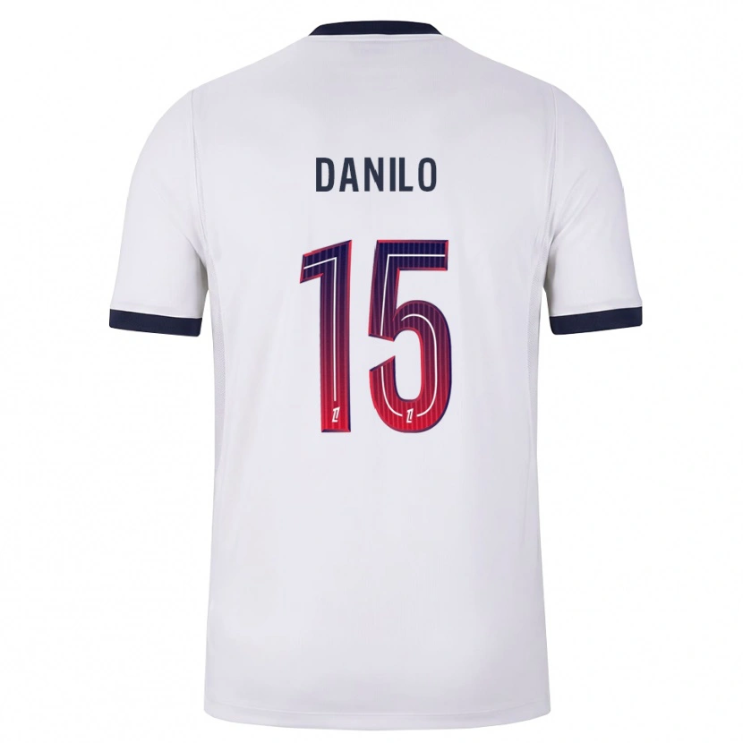 Danxen Criança Camisola Danilo Pereira #15 Branco Preto Vermelho Alternativa 2026/27 Camisa Brasil