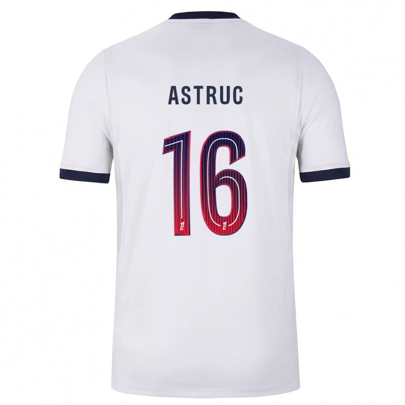 Danxen Criança Camisola Maxime Astruc #16 Branco Preto Vermelho Alternativa 2026/27 Camisa Brasil