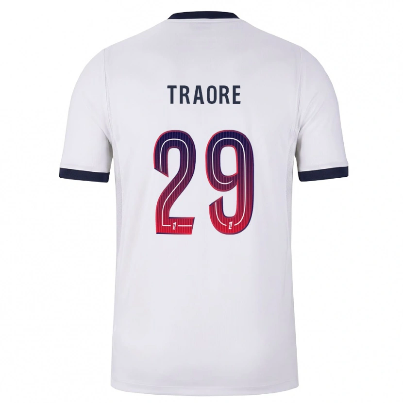 Danxen Criança Camisola Manssita Traoré #29 Branco Preto Vermelho Alternativa 2026/27 Camisa Brasil