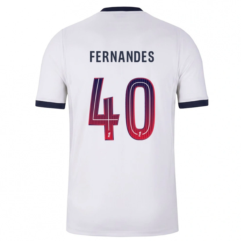 Danxen Criança Camisola Alyssa Fernandes #40 Branco Preto Vermelho Alternativa 2026/27 Camisa Brasil