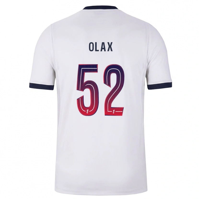 Danxen Criança Camisola Djamy Olax #52 Branco Preto Vermelho Alternativa 2026/27 Camisa Brasil