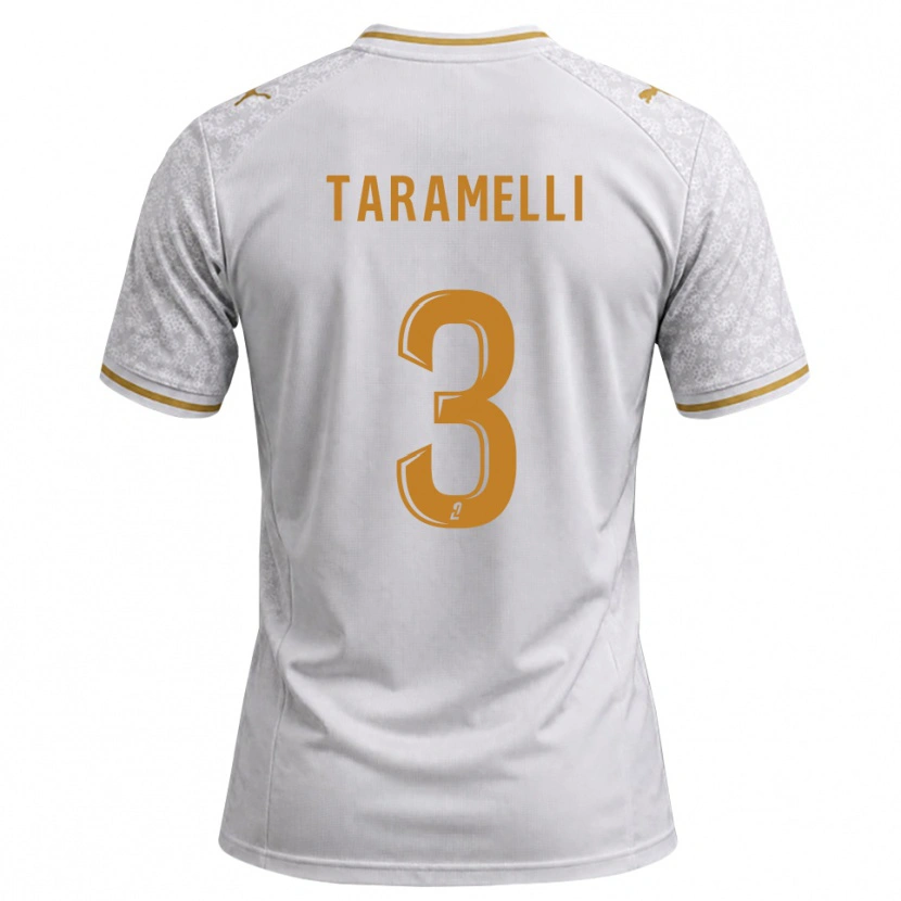 Danxen Criança Camisola Valentin Taramelli #3 Cinza Dourado Branco Alternativa 2026/27 Camisa Brasil
