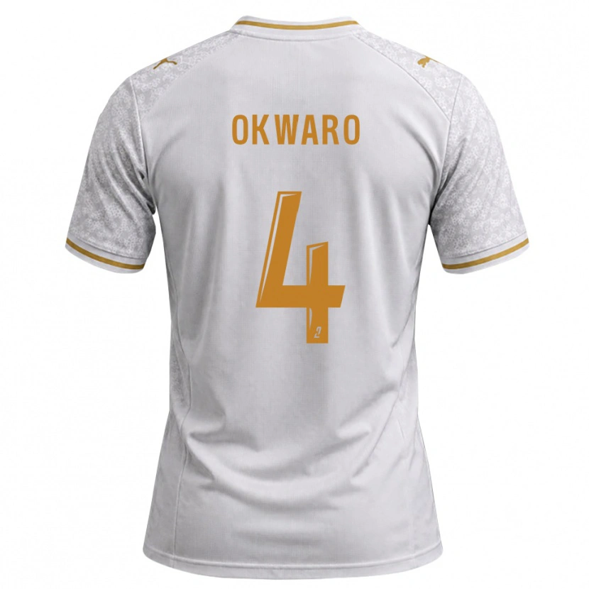 Danxen Criança Camisola Manzur Okwaro #4 Cinza Dourado Branco Alternativa 2026/27 Camisa Brasil