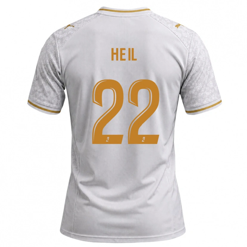Danxen Criança Camisola Manon Heil #22 Cinza Dourado Branco Alternativa 2026/27 Camisa Brasil