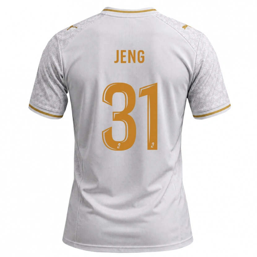 Danxen Criança Camisola Malcolm Jeng #31 Cinza Dourado Branco Alternativa 2026/27 Camisa Brasil