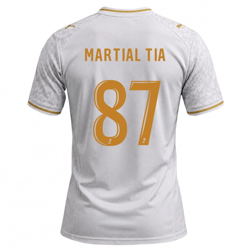 Danxen Criança Camisola Martial Tia #87 Cinza Dourado Branco Alternativa 2026/27 Camisa Brasil
