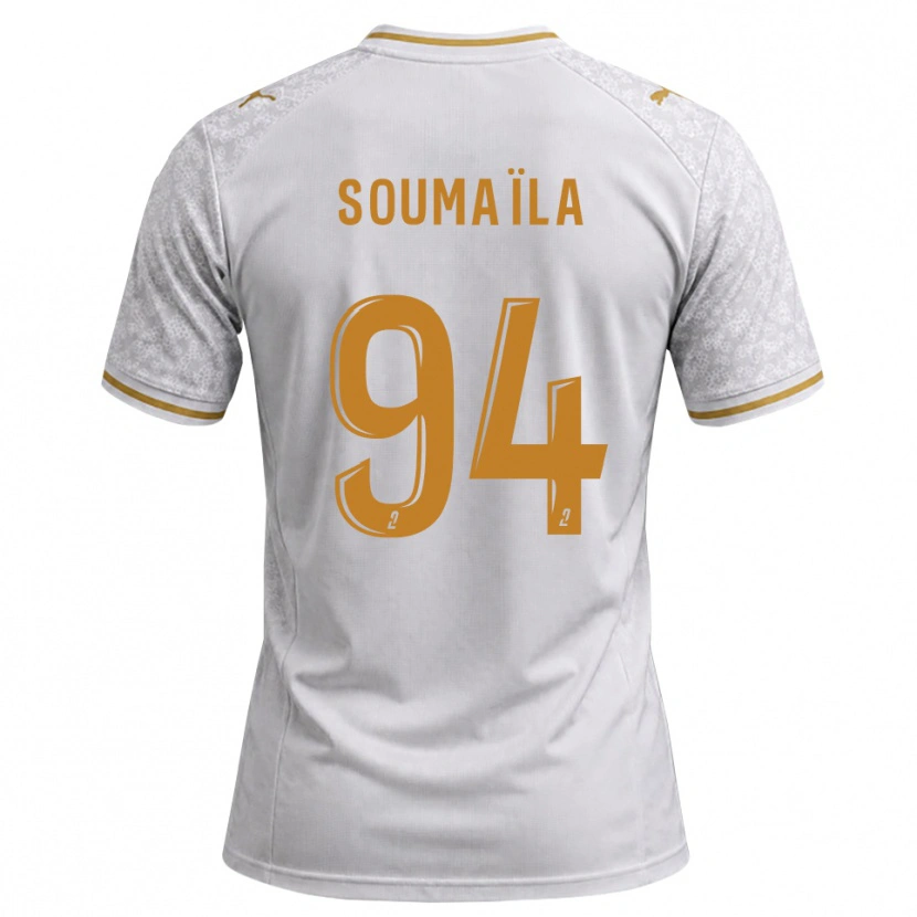 Danxen Criança Camisola Soumaïla Sylla #94 Cinza Dourado Branco Alternativa 2026/27 Camisa Brasil