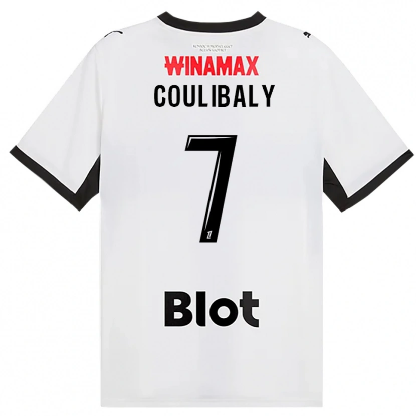 Danxen Criança Camisola Boukary Coulibaly #7 Preto Branco Vermelho Alternativa 2026/27 Camisa Brasil
