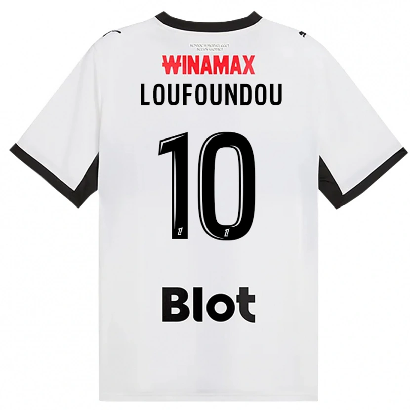 Danxen Criança Camisola Noah Loufoundou #10 Preto Branco Vermelho Alternativa 2026/27 Camisa Brasil