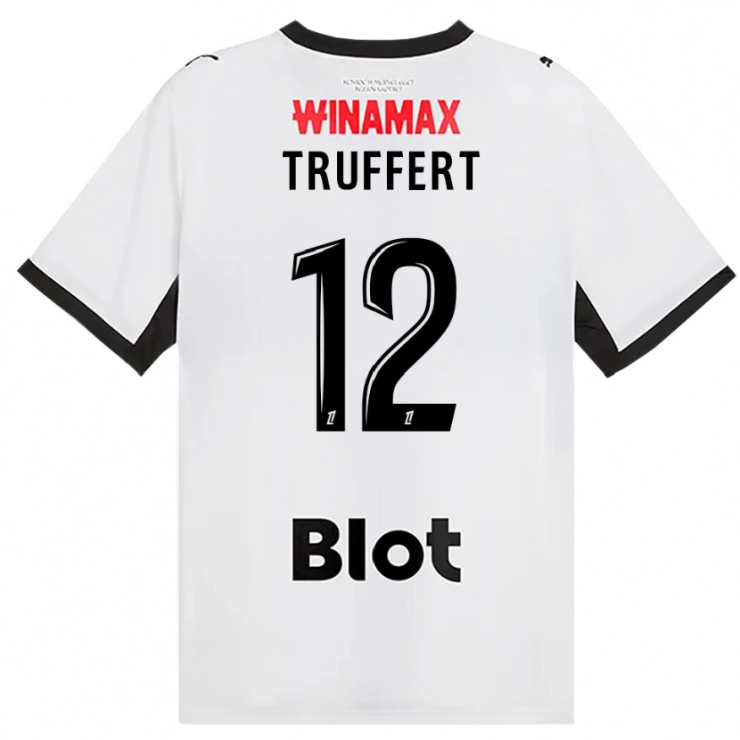 Danxen Criança Camisola Florian Truffert #12 Preto Branco Vermelho Alternativa 2026/27 Camisa Brasil