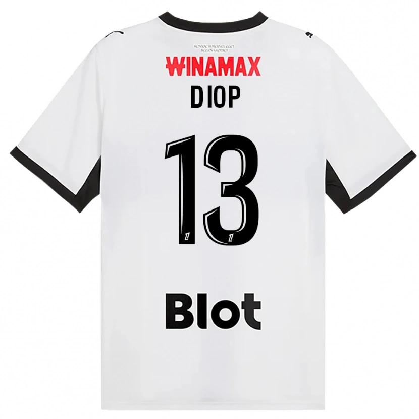 Danxen Criança Camisola Noham Diop #13 Preto Branco Vermelho Alternativa 2026/27 Camisa Brasil