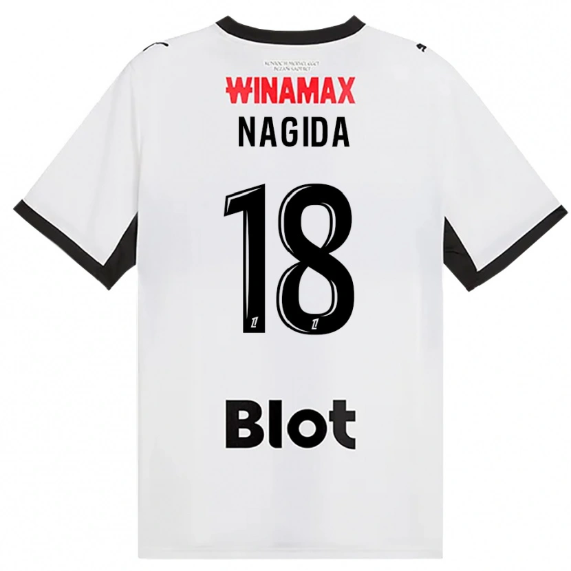 Danxen Criança Camisola Mahamadou Nagida #18 Preto Branco Vermelho Alternativa 2026/27 Camisa Brasil