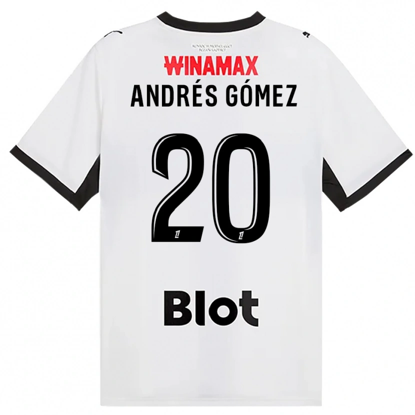 Danxen Criança Camisola Carlos Andrés Gómez #20 Preto Branco Vermelho Alternativa 2026/27 Camisa Brasil