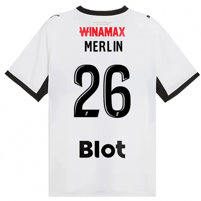 Danxen Criança Camisola Quentin Merlin #26 Preto Branco Vermelho Alternativa 2026/27 Camisa Brasil