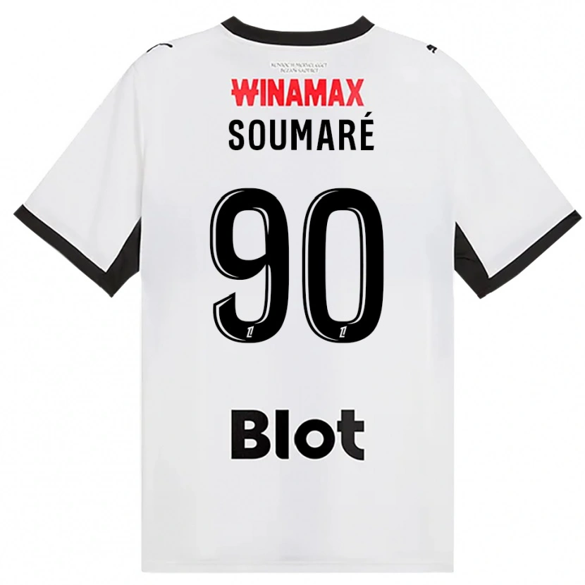 Danxen Criança Camisola Issa Soumaré #90 Preto Branco Vermelho Alternativa 2026/27 Camisa Brasil
