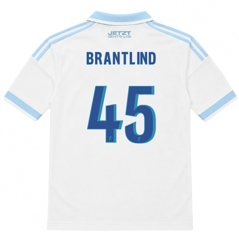 Danxen Criança Camisola Benjamin Brantlind #45 Azul Céu Claro Branco Vermelho Alternativa 2026/27 Camisa Brasil