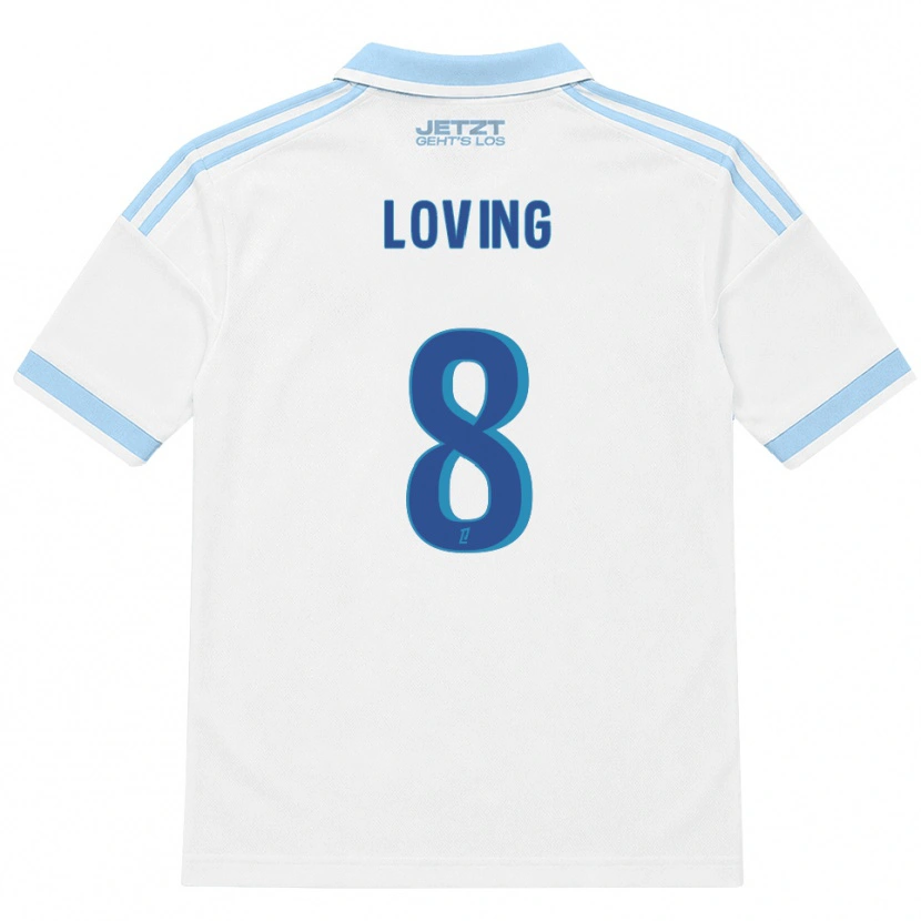 Danxen Criança Camisola Emma Loving #8 Azul Céu Claro Branco Vermelho Alternativa 2026/27 Camisa Brasil