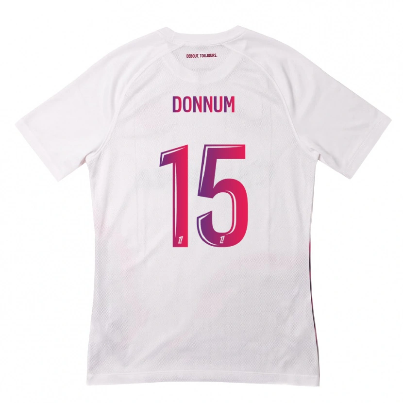 Danxen Criança Camisola Aron Dønnum #15 Branco Rosa Roxo Alternativa 2026/27 Camisa Brasil