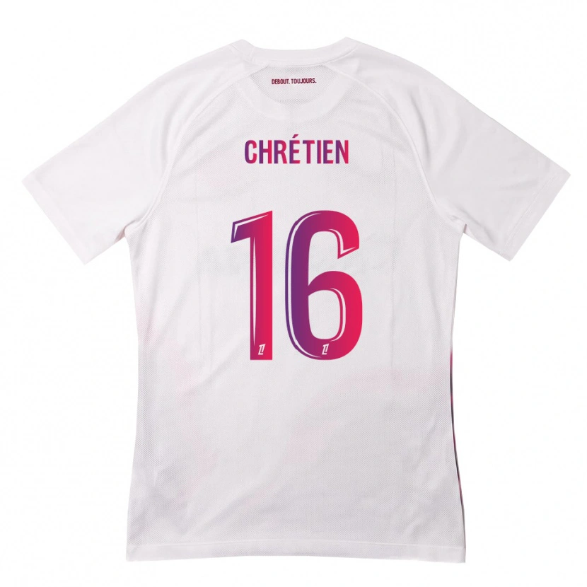 Danxen Criança Camisola Jean-Pierre Chrétien #16 Branco Rosa Roxo Alternativa 2026/27 Camisa Brasil