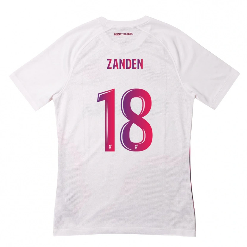 Danxen Criança Camisola Oliver Zandén #18 Branco Rosa Roxo Alternativa 2026/27 Camisa Brasil