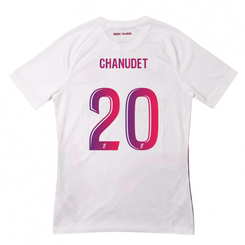 Danxen Criança Camisola Coralie Chanudet #20 Branco Rosa Roxo Alternativa 2026/27 Camisa Brasil