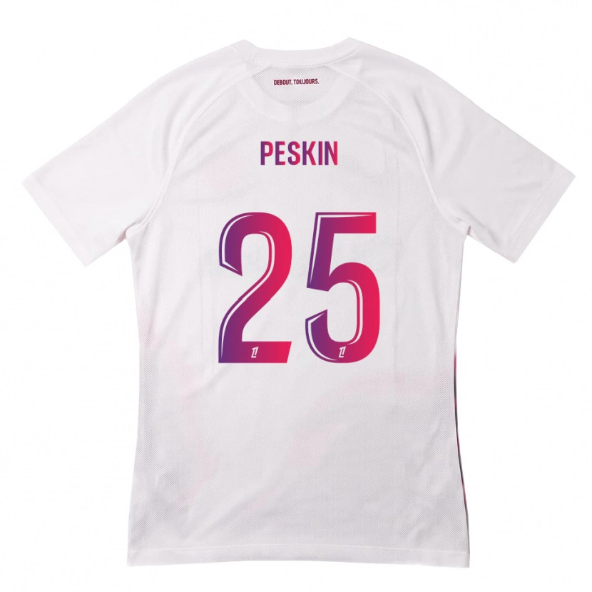 Danxen Criança Camisola Kelso Peskin #25 Branco Rosa Roxo Alternativa 2026/27 Camisa Brasil