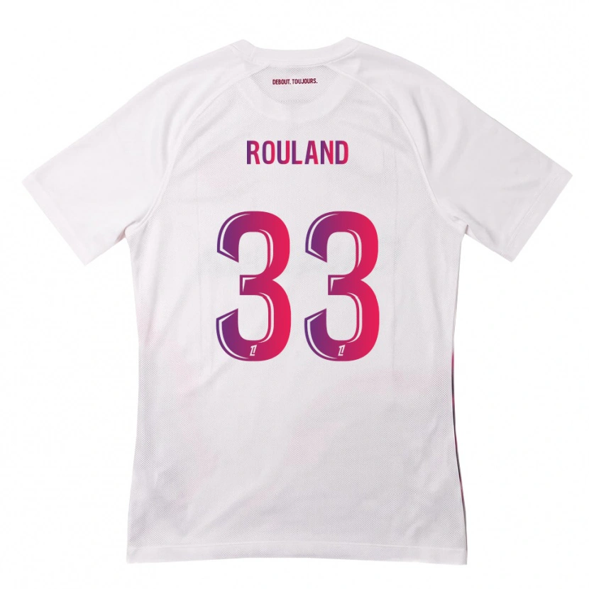 Danxen Criança Camisola Prune Rouland #33 Branco Rosa Roxo Alternativa 2026/27 Camisa Brasil