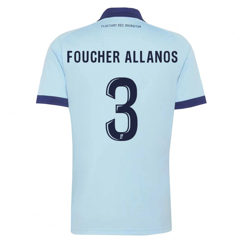 Danxen Criança Camisola Ismaël Foucher Allanos #3 Azul Centáurea Preto Alternativa 2026/27 Camisa Brasil