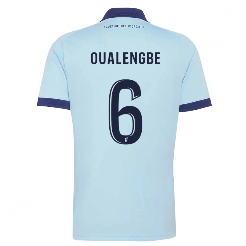 Danxen Criança Camisola Gabriel Oualengbe #6 Azul Centáurea Preto Alternativa 2026/27 Camisa Brasil
