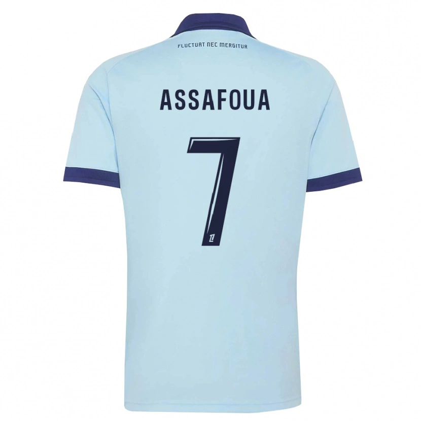 Danxen Criança Camisola Nolhan Assafoua #7 Azul Centáurea Preto Alternativa 2026/27 Camisa Brasil