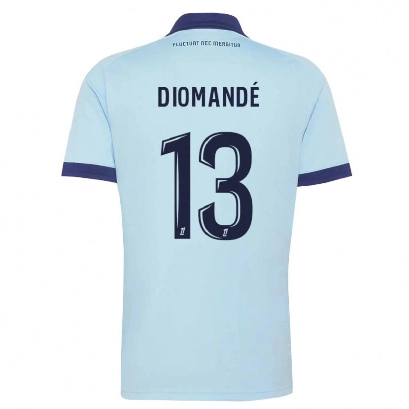 Danxen Criança Camisola Vassancy Diomandé #13 Azul Centáurea Preto Alternativa 2026/27 Camisa Brasil