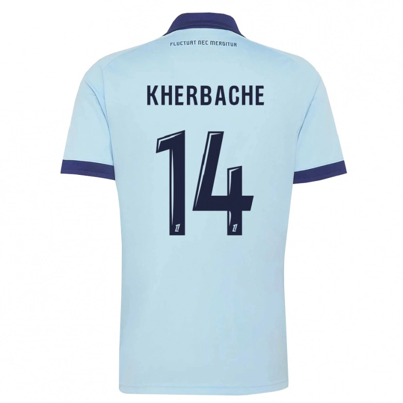 Danxen Criança Camisola Yoann Kherbache #14 Azul Centáurea Preto Alternativa 2026/27 Camisa Brasil