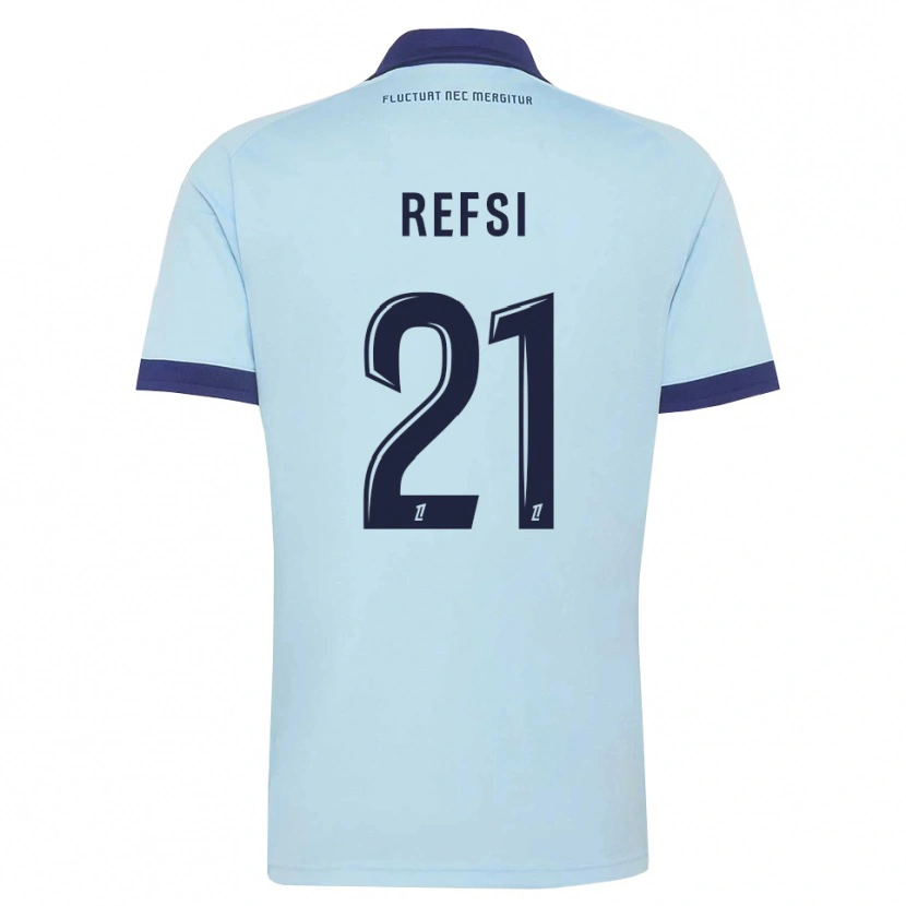 Danxen Criança Camisola Ilian Refsi #21 Azul Centáurea Preto Alternativa 2026/27 Camisa Brasil