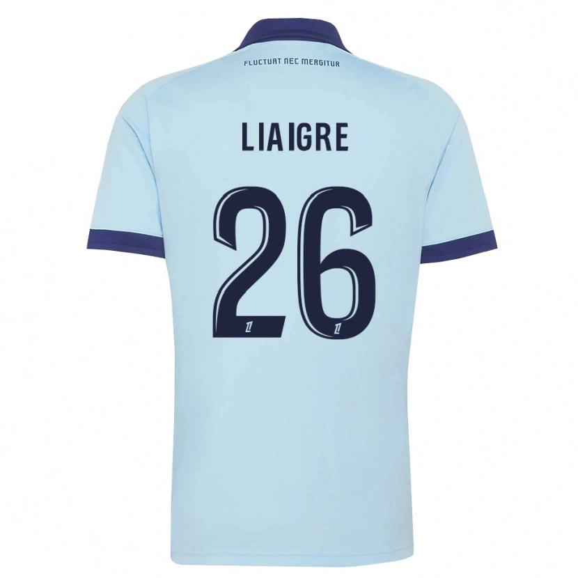 Danxen Criança Camisola Fiona Liaigre #26 Azul Centáurea Preto Alternativa 2026/27 Camisa Brasil