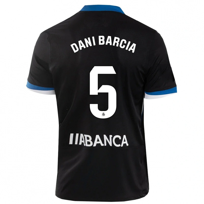 Danxen Criança Camisola Dani Barcia #5 Preto Branco Azul Alternativa 2026/27 Camisa Brasil