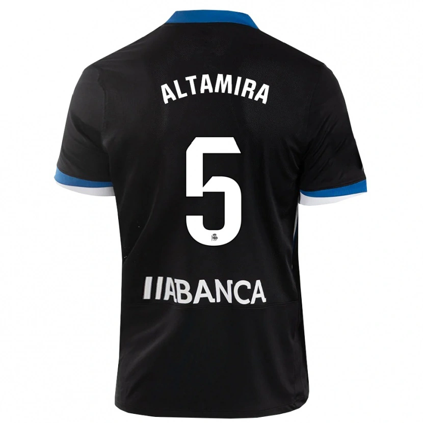 Danxen Criança Camisola Inés Altamira #5 Preto Branco Azul Alternativa 2026/27 Camisa Brasil