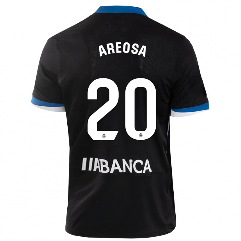 Danxen Criança Camisola Héctor Areosa #20 Preto Branco Azul Alternativa 2026/27 Camisa Brasil