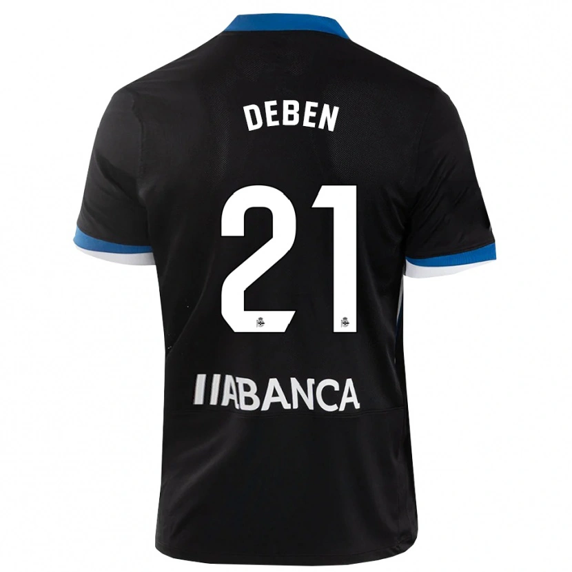 Danxen Criança Camisola Sara Debén #21 Preto Branco Azul Alternativa 2026/27 Camisa Brasil