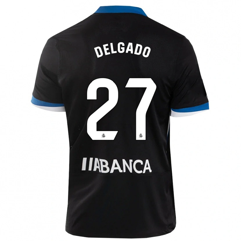 Danxen Criança Camisola Álex Delgado #27 Preto Branco Azul Alternativa 2026/27 Camisa Brasil