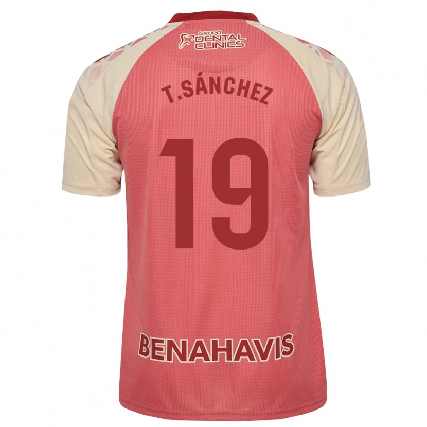 Danxen Criança Camisola Toni Sánchez #19 Rosa Claro Vermelho Azul Alternativa 2026/27 Camisa Brasil