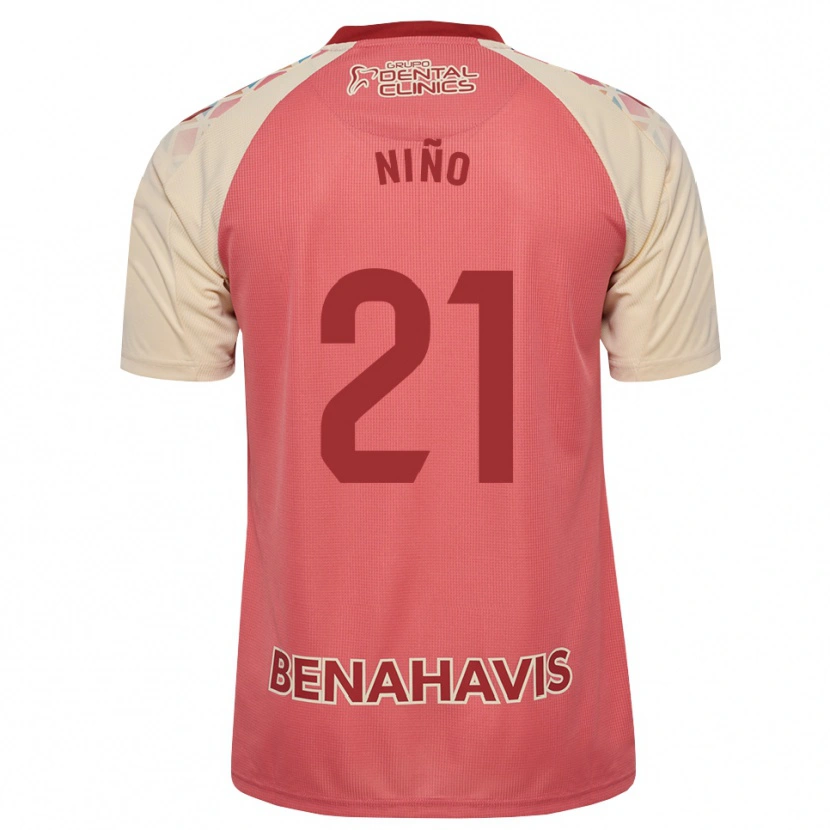 Danxen Criança Camisola Adrián Niño #21 Rosa Claro Vermelho Azul Alternativa 2026/27 Camisa Brasil