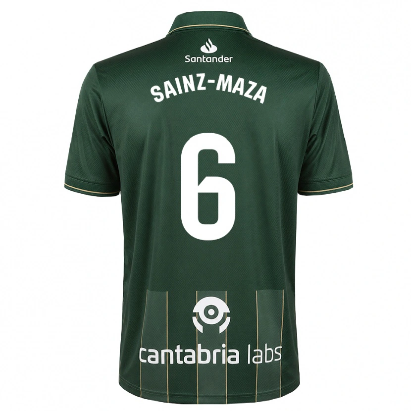 Danxen Criança Camisola Íñigo Sainz-Maza #6 Cinza Ardósia Escuro Branco Alternativa 2026/27 Camisa Brasil