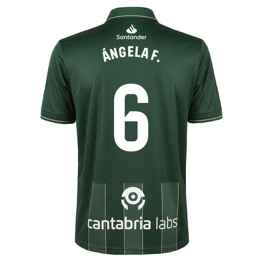 Danxen Criança Camisola Ángela Fernández Fraile #6 Cinza Ardósia Escuro Branco Alternativa 2026/27 Camisa Brasil