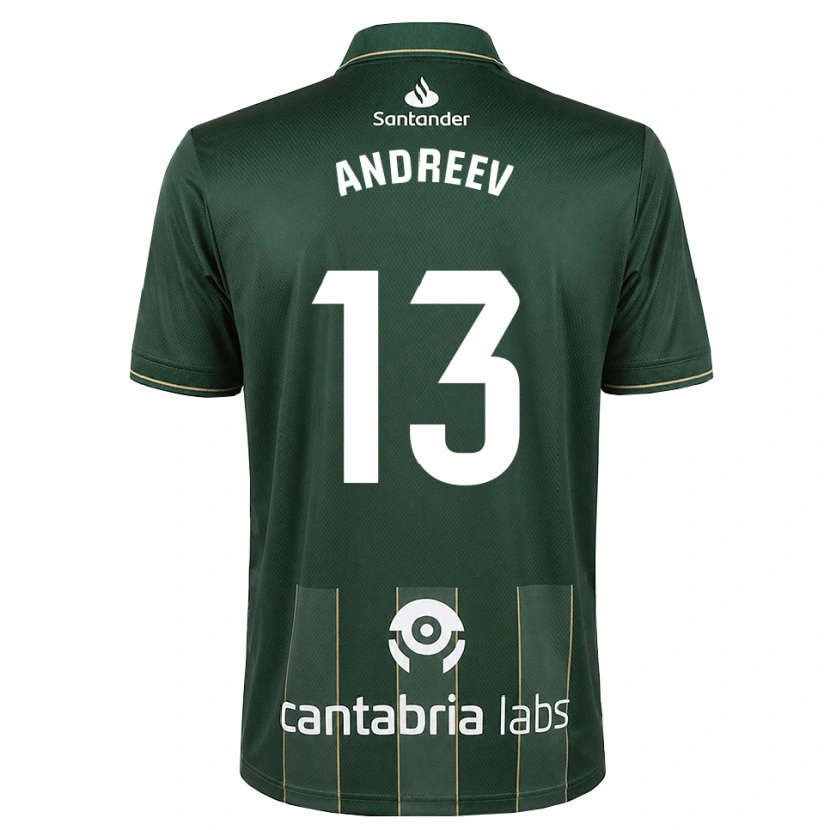 Danxen Criança Camisola Plamen Andreev #13 Cinza Ardósia Escuro Branco Alternativa 2026/27 Camisa Brasil
